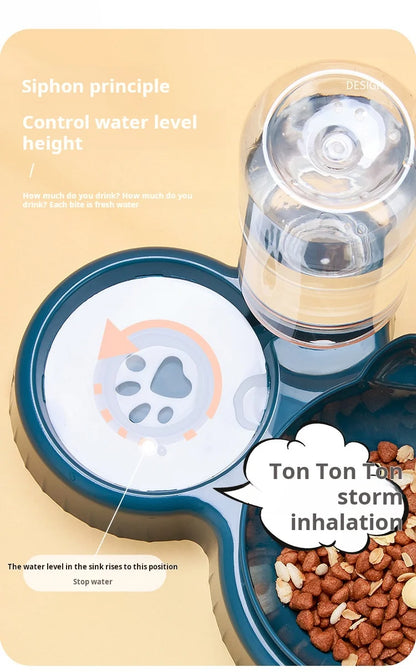 Pet Bowl with Water Feeder