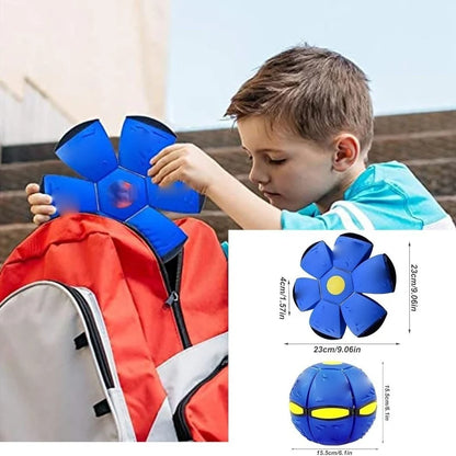 Magic Meta Ball with 3Lamps Magic Bouncing Ball Children's Bouncing Magic Flying Saucer Bouncy Ball Parent-Child Interaction Toy