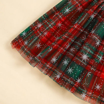 Toddler Christmas Tutu Dress Baby Girl Sleeveless Layered Tulle Dress Little Girl Princess Dresses Christmas Outfit Size 6M-4Y