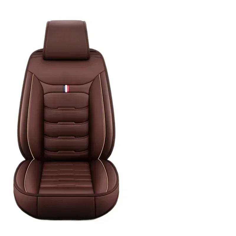 Auto Set Car Seat Covers PU Leather Single Front Split Bench Protector Four Season Universal Fit Most Car SUV Car Accessories
