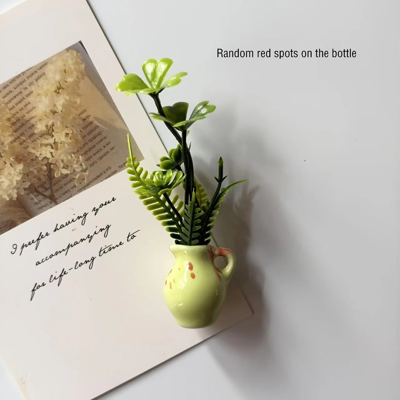 Ins Style Mini Ceramic Small Vase Refrigerator Sticker Creative 3D Stereo Home Decoration Magnet