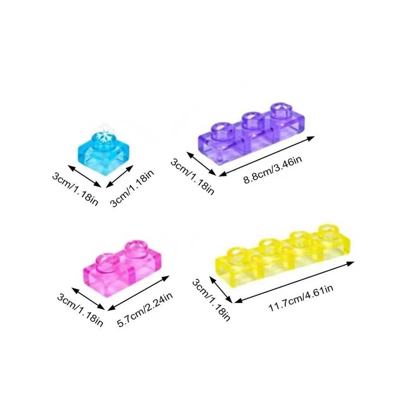 Squishy Jelly Building Blocks Soft Stretchy Sensory Toys For Kids Teens Perfect For Party Playroom Table Decor Birthday Gift