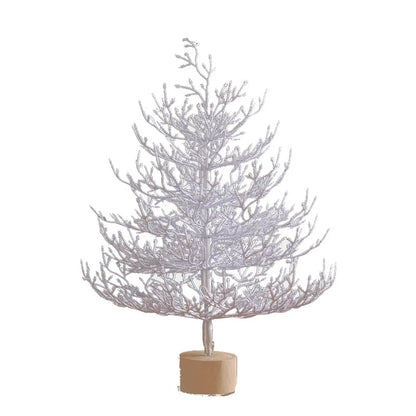 Christmas party decorations Christmas tree desktop decorations Christmas decorations simulation tree white decorative balls