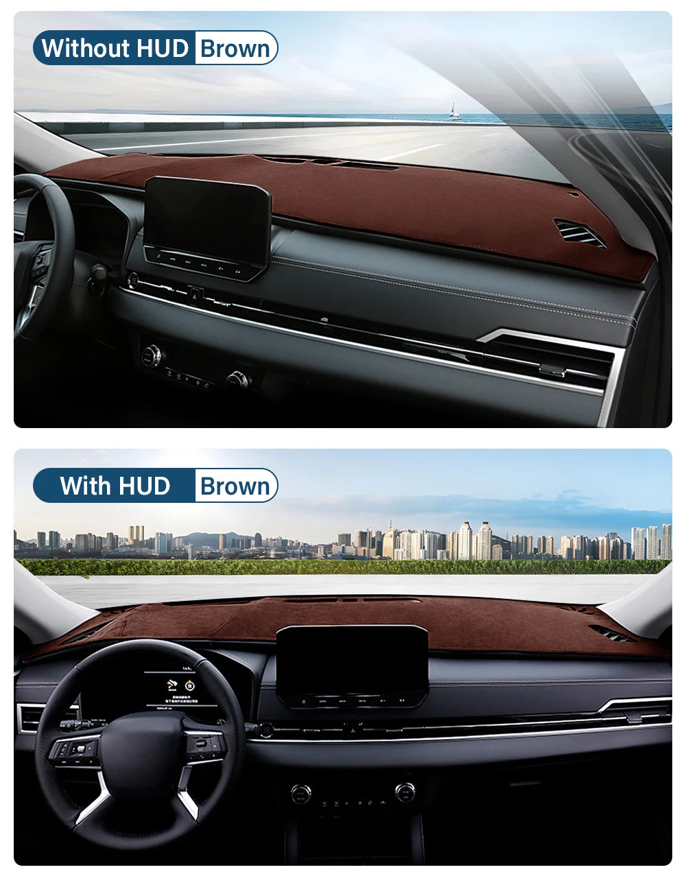 Car Dashboard Cover For Mitsubishi Outlander 4 PHEV 2021 2022 2023 2024 Instrument Desk Sun Shade Mat Non-slip Pad Accessories