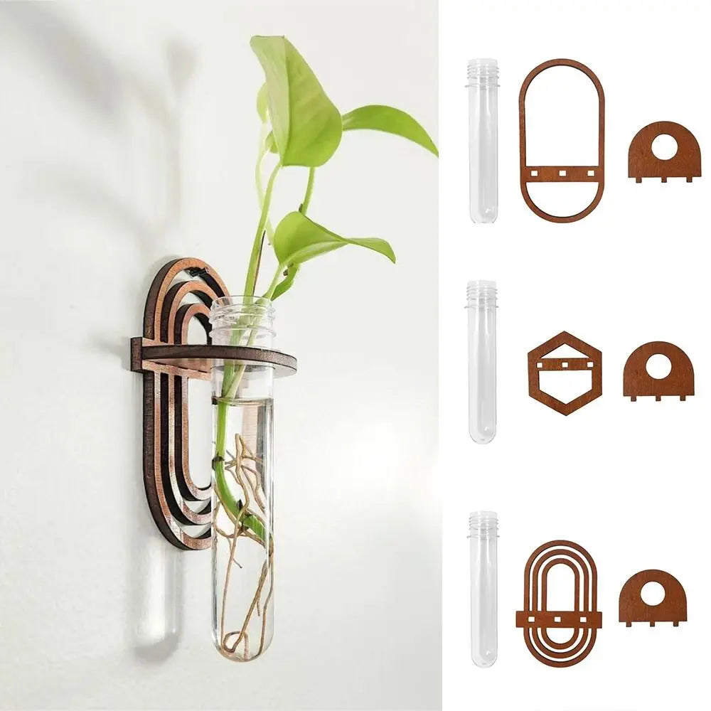 Wooden Wall Hanging Shelve Plant Flower Arrangement Plant Hangers