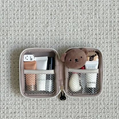 Kawaii Miffy Small Storage Bag Multi-functional Portable Toiletry Storage Tampon Bag Christmas Gift