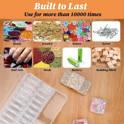 Transparent-bead Plastic Storage Box