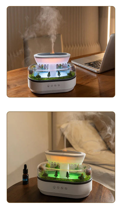 250ml Raindrop Aroma Diffuser with Color Light