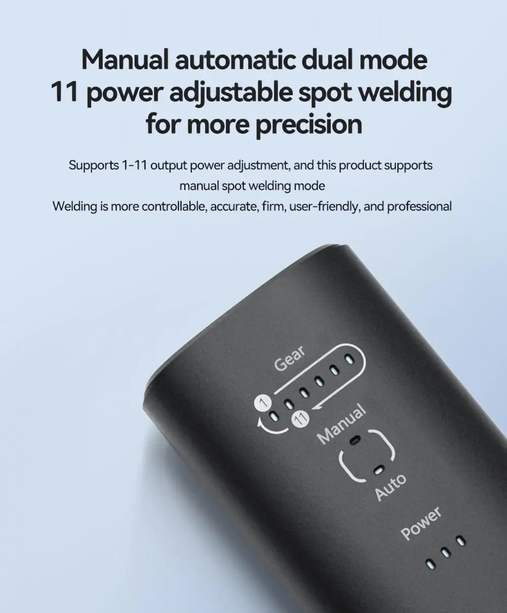 AWithZ Portable Spot Welder DIY Handheld Spot Welding Machine 90 Gears Adjustable Spot Welding for 18650 Lithium Battery