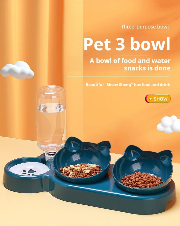 Pet Bowl with Water Feeder