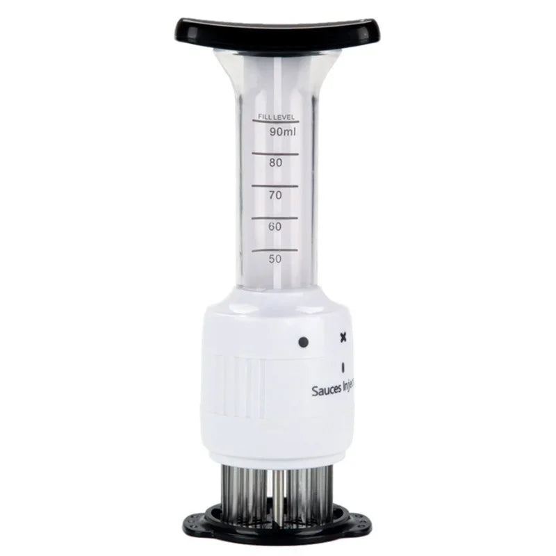 2 In 1 Meat Tenderizer Marinade Injector Barbecue Seasoning Sauce Injectors Kitchen Tools Gadgets BBQ Cooking Accessories