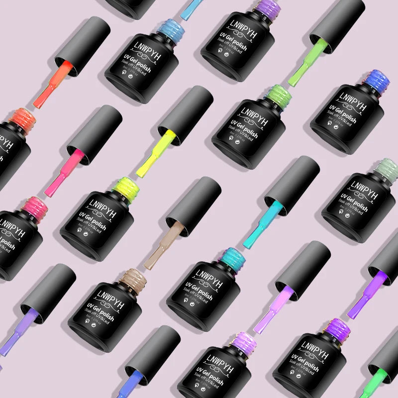 Nail Polish Kit Acrylic Nail Kit Poly Nail Gel Set With Nail Lamp Nails Extension Glitter Gel UV Building Gel Manicure Tools Set