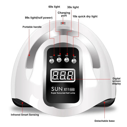 Nail Polish Kit Acrylic Nail Kit Poly Nail Gel Set With Nail Lamp Nails Extension Glitter Gel UV Building Gel Manicure Tools Set