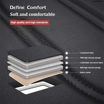 Auto Set Car Seat Covers PU Leather Single Front Split Bench Protector Four Season Universal Fit Most Car SUV Car Accessories