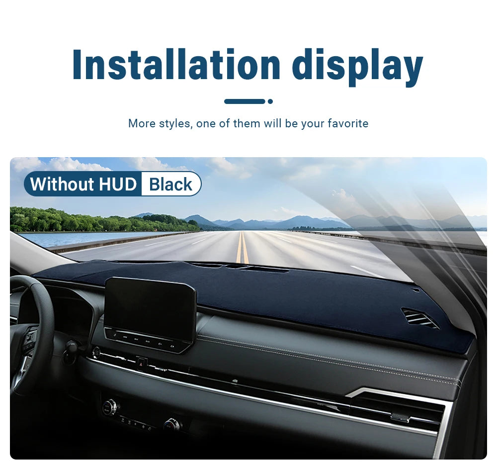 Car Dashboard Cover For Mitsubishi Outlander 4 PHEV 2021 2022 2023 2024 Instrument Desk Sun Shade Mat Non-slip Pad Accessories