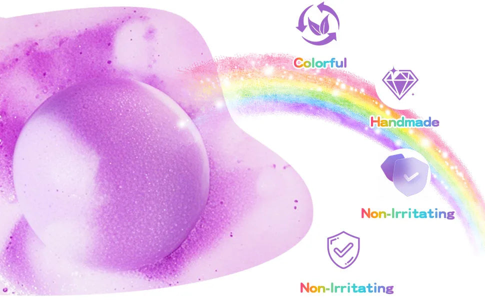 Bath Bombs for Kids with Surprise Inside, 24 Pack Natural Organic Kids Bubble Bath Fizzy for Girls Boys with Bath Toys Inside