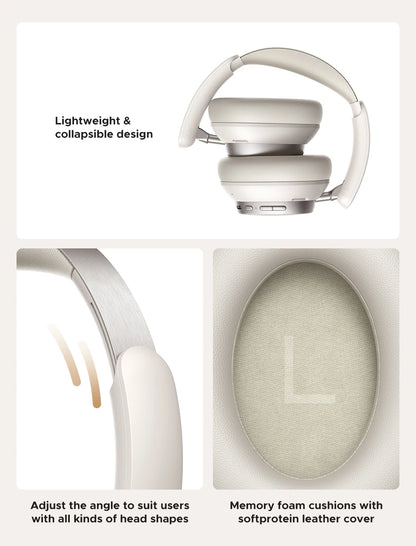 UGREEN Studio Pro 48dB ANC Wireless Headphones Over Ear Bluetooth Earphones Active Noise Cancellation Hi-Res LDAC 120h Playtime