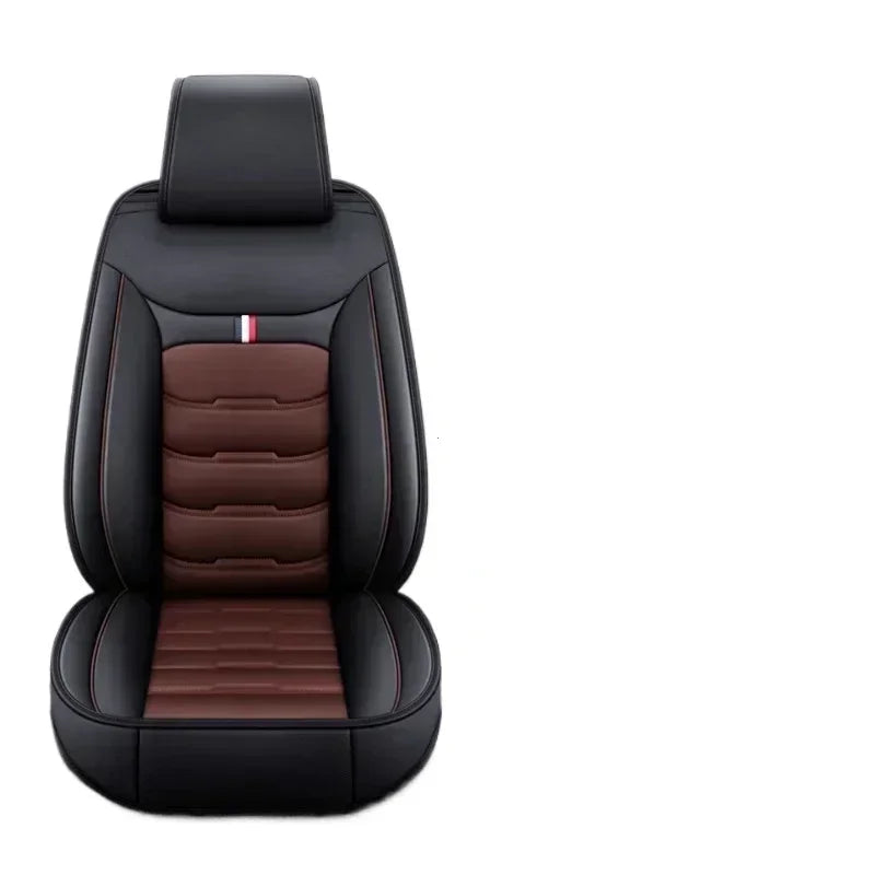 Auto Set Car Seat Covers PU Leather Single Front Split Bench Protector Four Season Universal Fit Most Car SUV Car Accessories