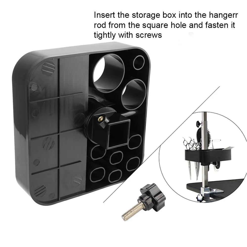 Dog Cat Supplies Groomer Tool On the bracket Table Scissors Dog Comb Boxes Pet Grooming Tools Plastic Storage Box