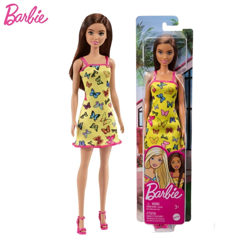 Original Mattel Barbie Fashionistas Doll Music Star Blonde Hair Bjd with Accessories Toys for Girls Collection Educational Props