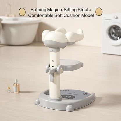 Baby Standing Shower Stand Adjustable Children's Bath Device Household Non-Slip Children's Bath Stand Baby Bath Stand Support