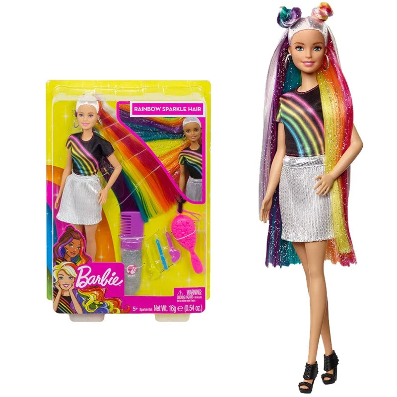 Original Mattel Barbie Fashionistas Doll Music Star Blonde Hair Bjd with Accessories Toys for Girls Collection Educational Props