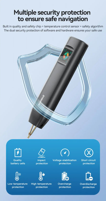 AWithZ Portable Spot Welder DIY Handheld Spot Welding Machine 90 Gears Adjustable Spot Welding for 18650 Lithium Battery