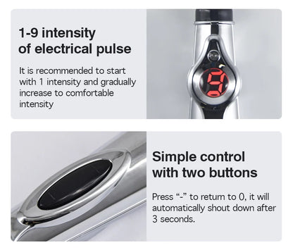 2/5 Heads Electric Acupuncture Point Massage Pen Meridian Energy Massage Pen Pain Relief Therapy Back Neck Face Beauty Roller