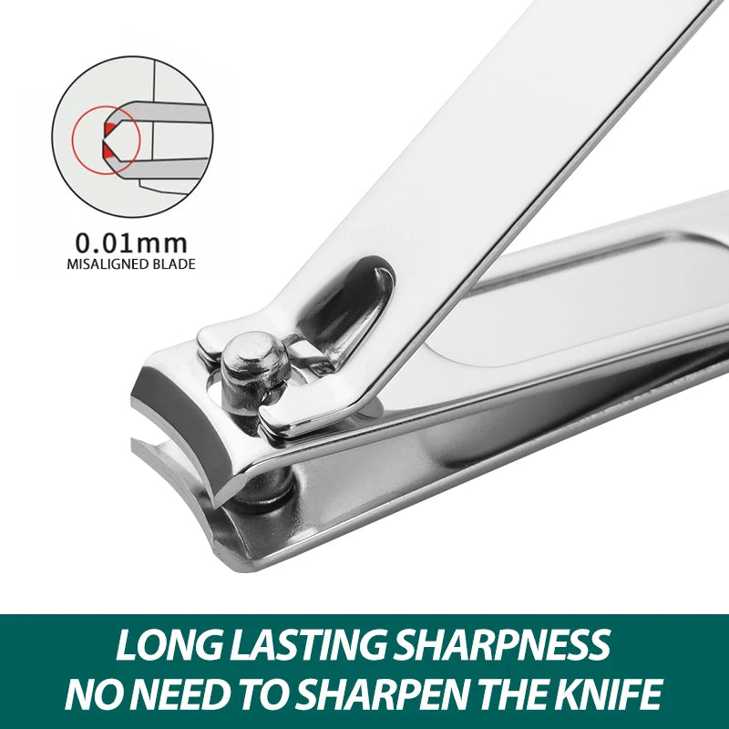Home Nail Clipper Set Of 18 Pieces Large Size Dead Skin Pliers Diagonal To Remove Dead Skin Small Eyebrow Clipper Leather Sleeve