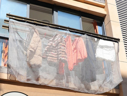 Anti-drop Clothes Outdoor High-rise Clothes Mesh Cover Clothes Household Anti-drop Mesh Pocket Balcony Telescopic Drying