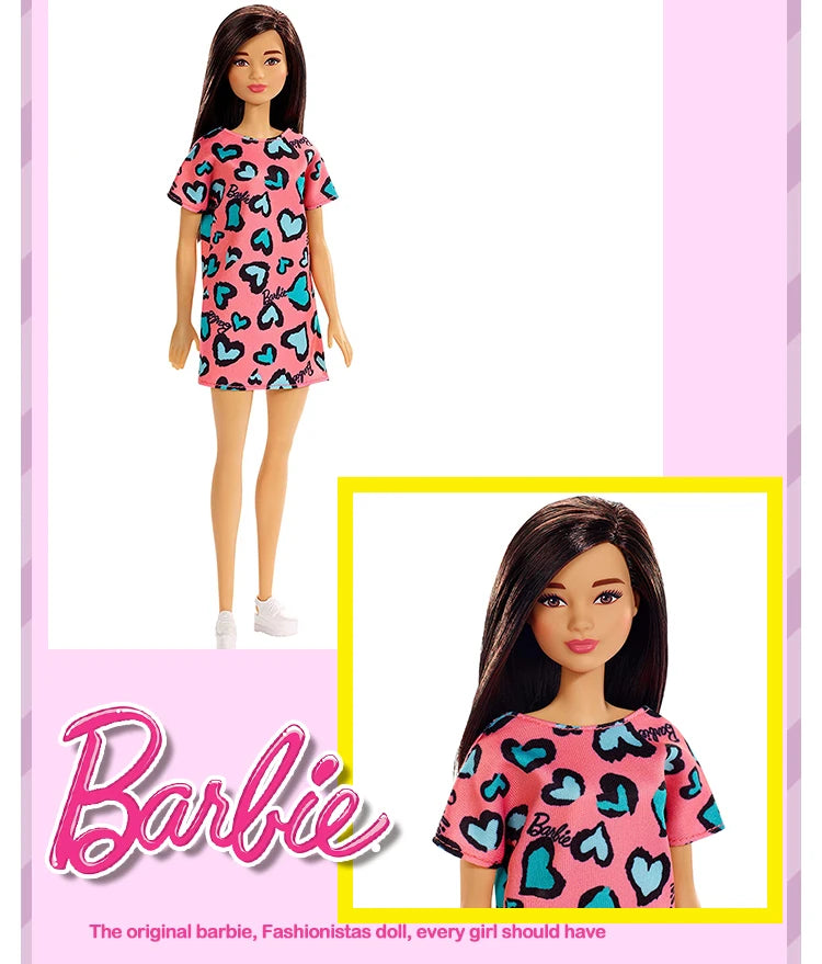 Original Mattel Barbie Fashionistas Doll Music Star Blonde Hair Bjd with Accessories Toys for Girls Collection Educational Props