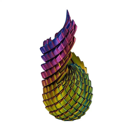 2 Sizes 3D Printed Rotating Spiral Dragon Egg Colorful Articulated Fidget Toy Anti Anxiety Stress Relief Sensory Toy