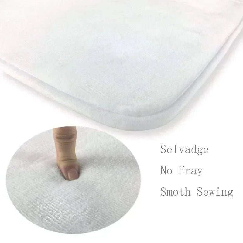 VIKAMA Christmas Doormat, Characteristic Gingerbread House And Tree Design, Made Of Flannel Fabric, Machine Washable-Ideal