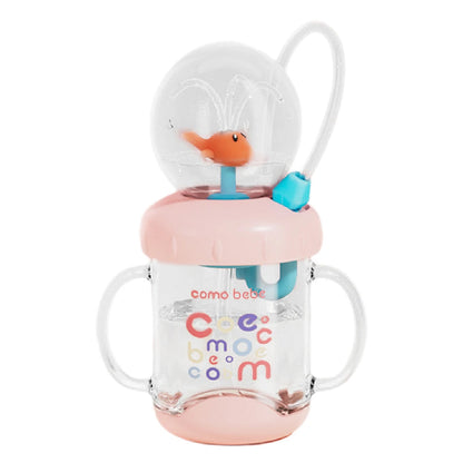 220/350ML Whale Fountain Tumbler Leak Proof Whale Water Cups Drinking Cup with Whale Squirt for Boys Girls