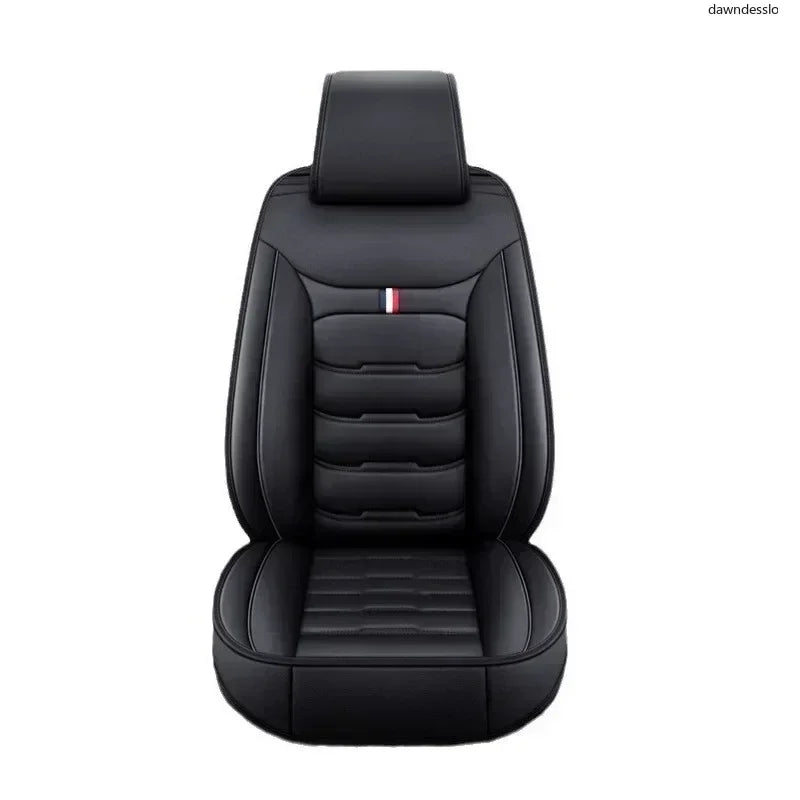 Auto Set Car Seat Covers PU Leather Single Front Split Bench Protector Four Season Universal Fit Most Car SUV Car Accessories