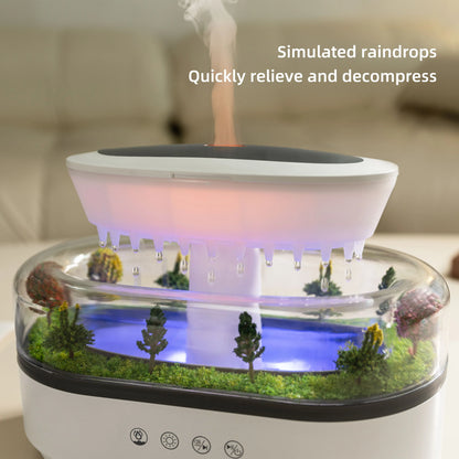 250ml Raindrop Aroma Diffuser with Color Light