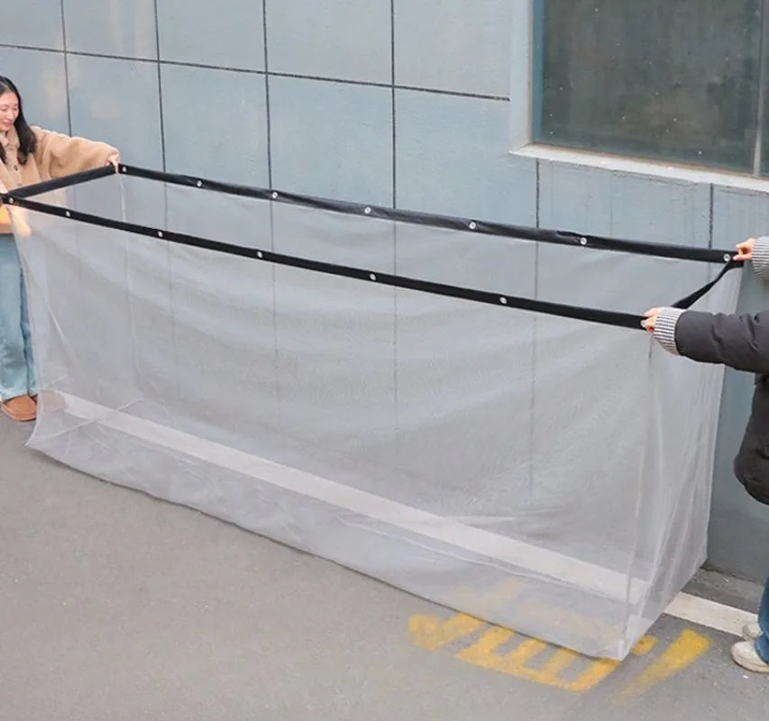 Anti-drop Clothes Outdoor High-rise Clothes Mesh Cover Clothes Household Anti-drop Mesh Pocket Balcony Telescopic Drying