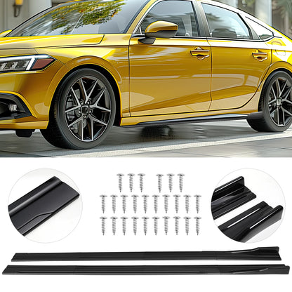 Universal 86.6" Side Skirt Extension Body Kit For VW Golf MK5 MK6 GTD GTI TDI TSI GTI MK7 CC Apron Winglet Car Accessories