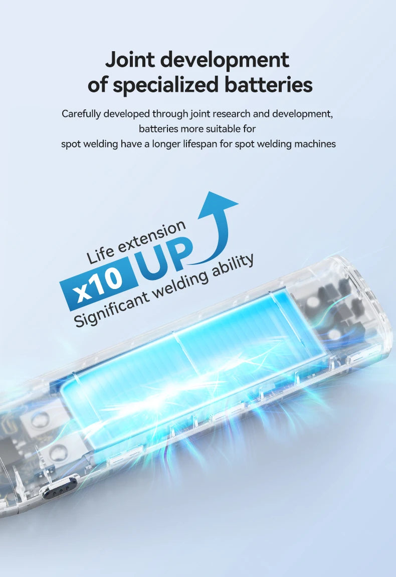 AWithZ Portable Spot Welder DIY Handheld Spot Welding Machine 90 Gears Adjustable Spot Welding for 18650 Lithium Battery