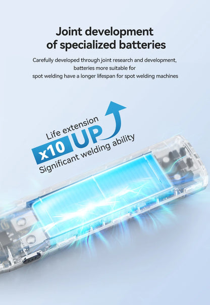 AWithZ Portable Spot Welder DIY Handheld Spot Welding Machine 90 Gears Adjustable Spot Welding for 18650 Lithium Battery