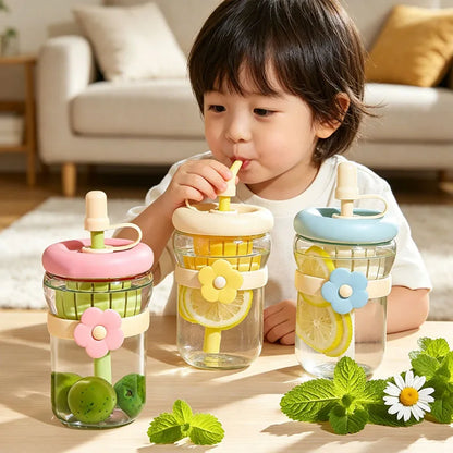 Cute Glass Flower Cartoon Tea Strainer