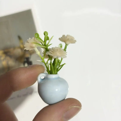Ins Style Mini Ceramic Small Vase Refrigerator Sticker Creative 3D Stereo Home Decoration Magnet