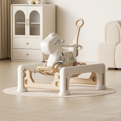 Toy Animals Rocking Horse Baby Plastic Unicorn Children Rich Cheap Cartoon 3 in 1 Mini Indoor Playground Chair