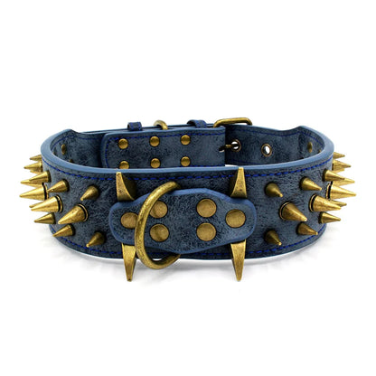 Domineering Spikes, Dog Collars, Medium and Large Rivets, Anti-bite Pet Collars, Rivets, Decorative Adjustable Dog Collars