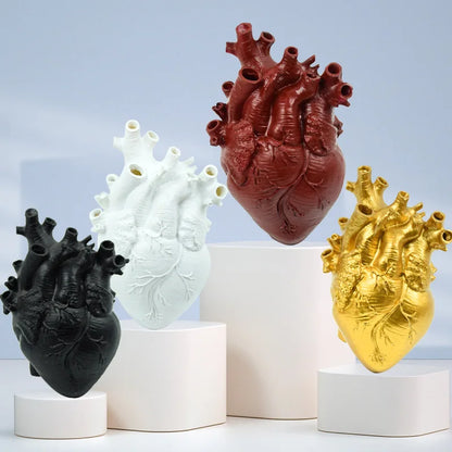 Heart-shaped Resin Vase for Flower Arrangement