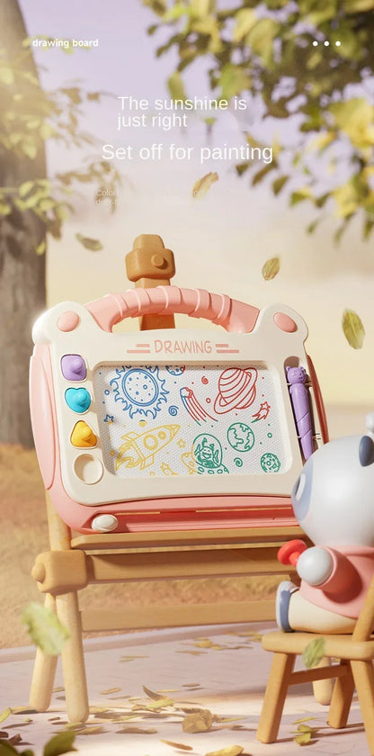 Cartoon Drawing Board Baby Puzzle Magnetic Writing Board Toy Graffiti Magnetic Drawing Board Montessori Toy for Children Gift