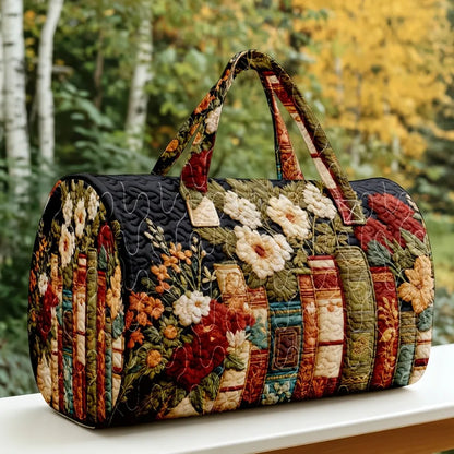 American style new women's literature retro book flower print circular handbag
