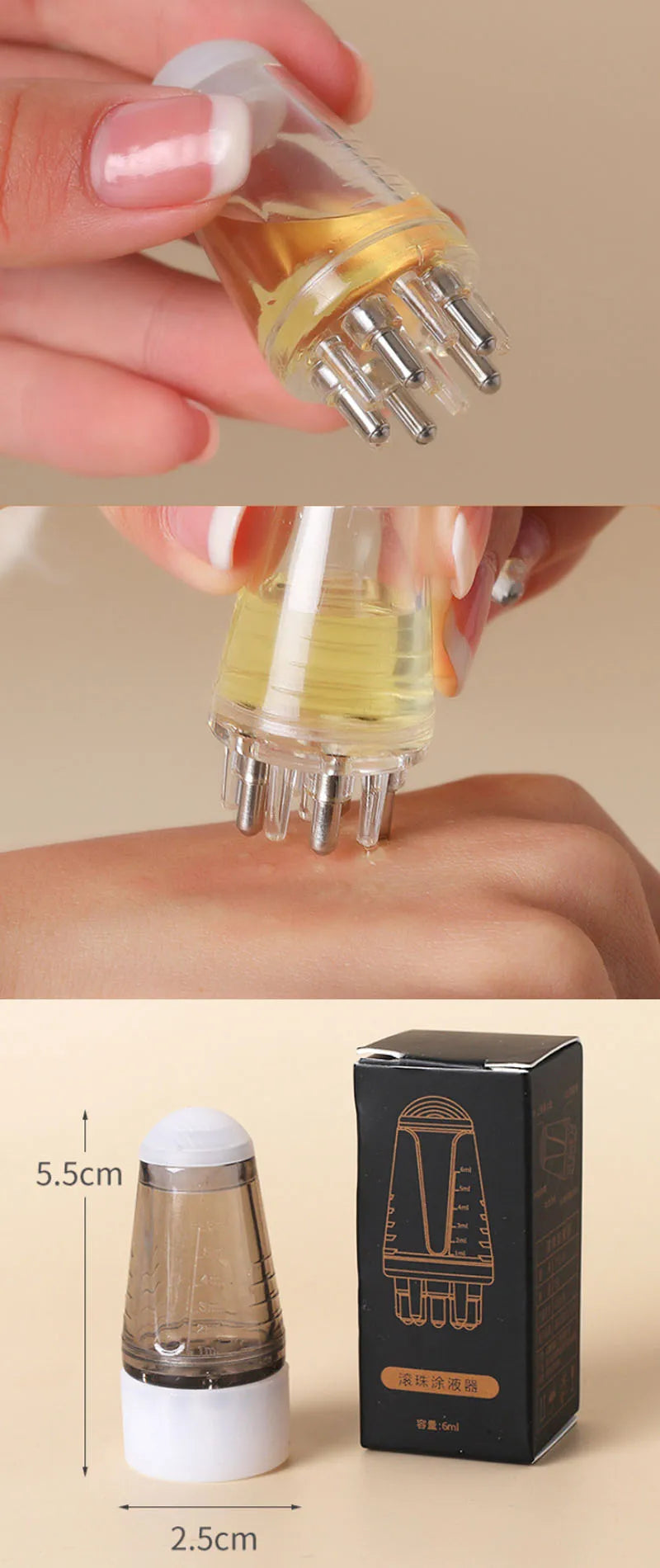 Scalp Applicator Liquid Comb Portable Mini Massage Combs