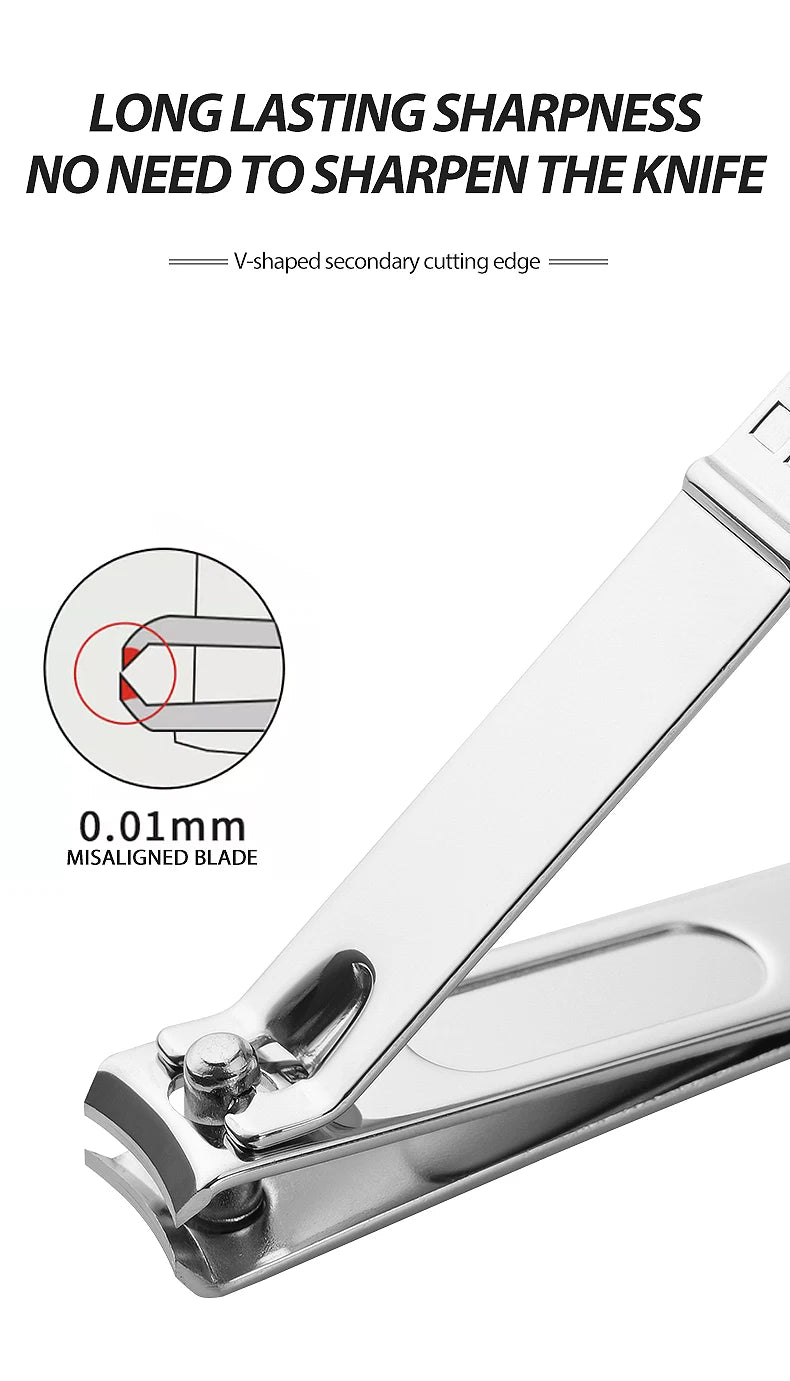 Home Nail Clipper Set Of 18 Pieces Large Size Dead Skin Pliers Diagonal To Remove Dead Skin Small Eyebrow Clipper Leather Sleeve