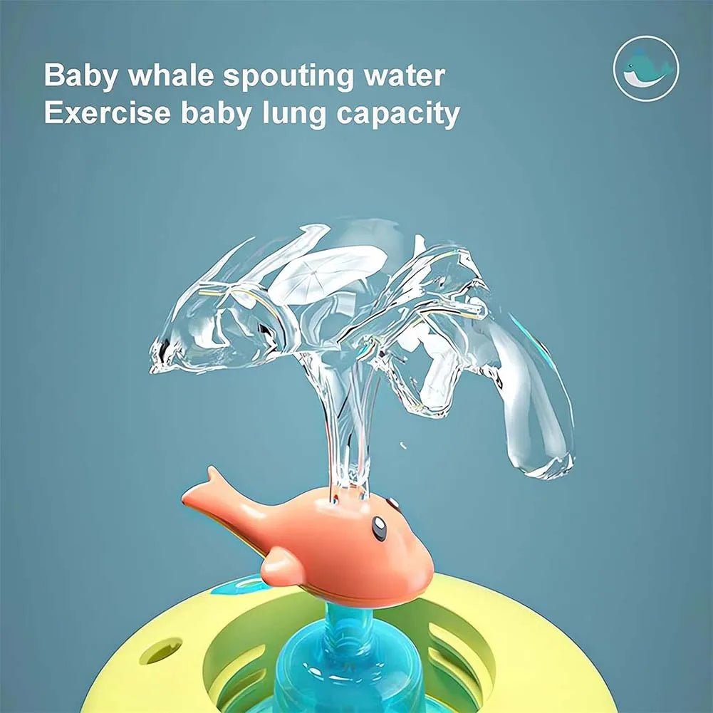 220/350ML Whale Fountain Tumbler Leak Proof Whale Water Cups Drinking Cup with Whale Squirt for Boys Girls